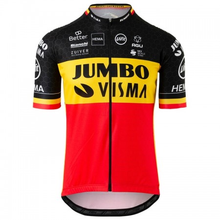 Cykeltrøje 2020 Team Jumbo-Visma Belgien Mesterskaber N001